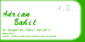 adrian bahil business card